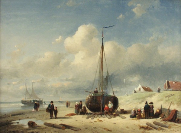Repairing the Boat by Charles Henri Joseph Leickert